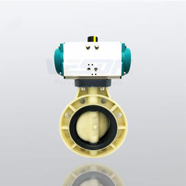 Válvula de borboleta pneumática 2 1/2 de PVC-U PP-H FRPP “a 4&quot; padrão do RUÍDO do tamanho
