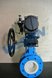 Válvula de controlo aéreo pneumática cerâmica das válvulas de bola PN10 DN25