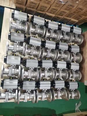 Atuador Pneumático de 3 Posições com Flange ISO 5211 e Controle de 3 Posições para Automação de Válvulas com Faixa de Torque de 10-500 Nm