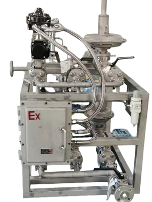 Feito sob encomenda montado patim automatizado faz à máquina os distribuidores das válvulas de regulamento da preparação do ar