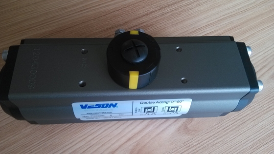 Automatização Industrial Pneumático Rack And Pinion Actuator para ângulo de rotação 0-90 graus