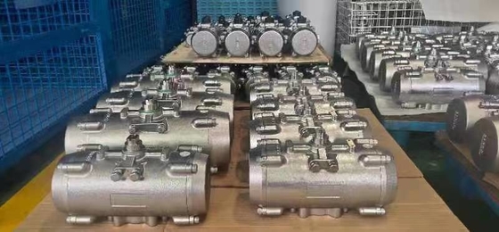 Actuador pneumático de válvulas de tubulação Modo de Controle Marítimo de Dupla Ação Actuador de Pinion Feito de Material 316SS 304SS
