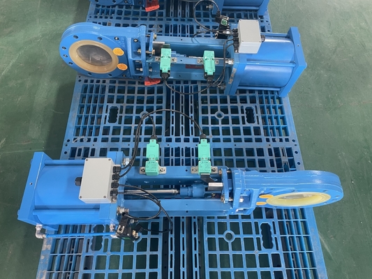 Atuador pneumático de válvulas de tubulação Ferro fundido Pneumático On Off Valve / Two Way Pneumatic Valve Tipo de trabalho pesado