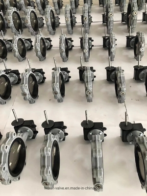 Pneumatic Wafer Butterfly Valve 1-12 Inch Low Pressure