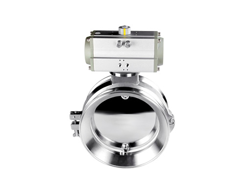 Válvula borboleta pneumática horizontal de 1 a 10 polegadas tipo wafer