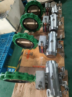 Pneumatic Lug Butterfly Valve Aluminum Bronze EPDM Seal 2-24 Inch