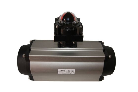 Pneumatic Rack and Pinion Actuator with 3878NM Output Torque VDI/VDE3845 Standard and 40-100psig Air Supply