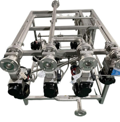 Equipamento industrial montado em deslizamento com válvula de esfera flutuante e tipo de válvula de vapor de trocador de calor