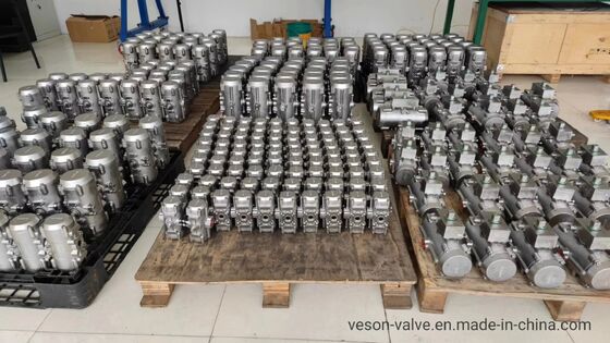 Atuador Pneumático Resistente à Corrosão de Aço Inoxidável com Design de Pinion de Alumínio Anodizado