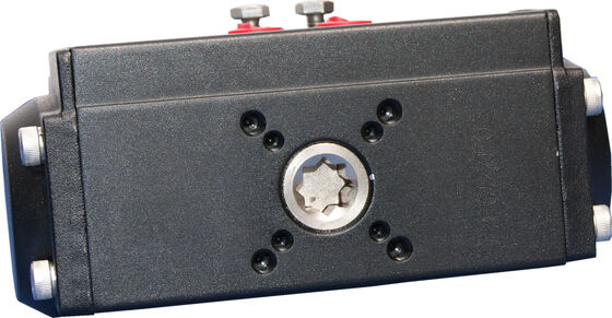 Actuador pneumático de alumínio anodizado revestido de PTFE com padrão ISO5211 e DIN3337 para operação de válvulas