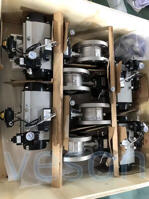 Tempo de Resposta de 0.1-0.5 Segundos Atuador Pneumático de 3 Posições com Faixa de Torque de 10-500 Nm e Montagem Padrão NAMUR