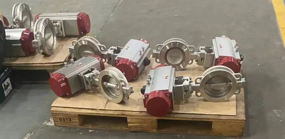 12 polegadas ANSI 150lb Lug Butterfly Valve Precision configurado com NBR Seat Remote Valve Operation