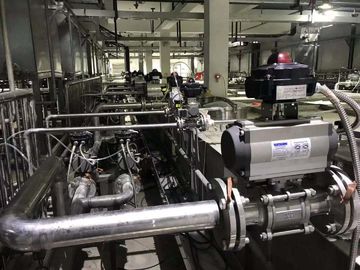 Atuador pneumático de válvulas de tubulação Ferro fundido Pneumático On Off Valve / Two Way Pneumatic Valve Tipo de trabalho pesado