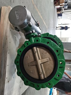 A válvula de borboleta SS316 pneumática pneumática para SS marinhos areja a certificação atuada atuador do valveABS da borboleta da válvula