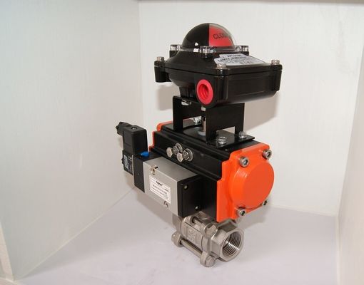 Atuador pneumático de válvulas de tubulação Ferro fundido Pneumático On Off Valve / Two Way Pneumatic Valve Tipo de trabalho pesado
