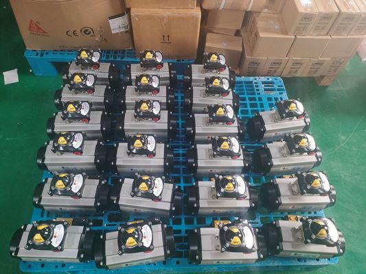 Atuador pneumático de válvulas de tubulação Ferro fundido Pneumático On Off Valve / Two Way Pneumatic Valve Tipo de trabalho pesado