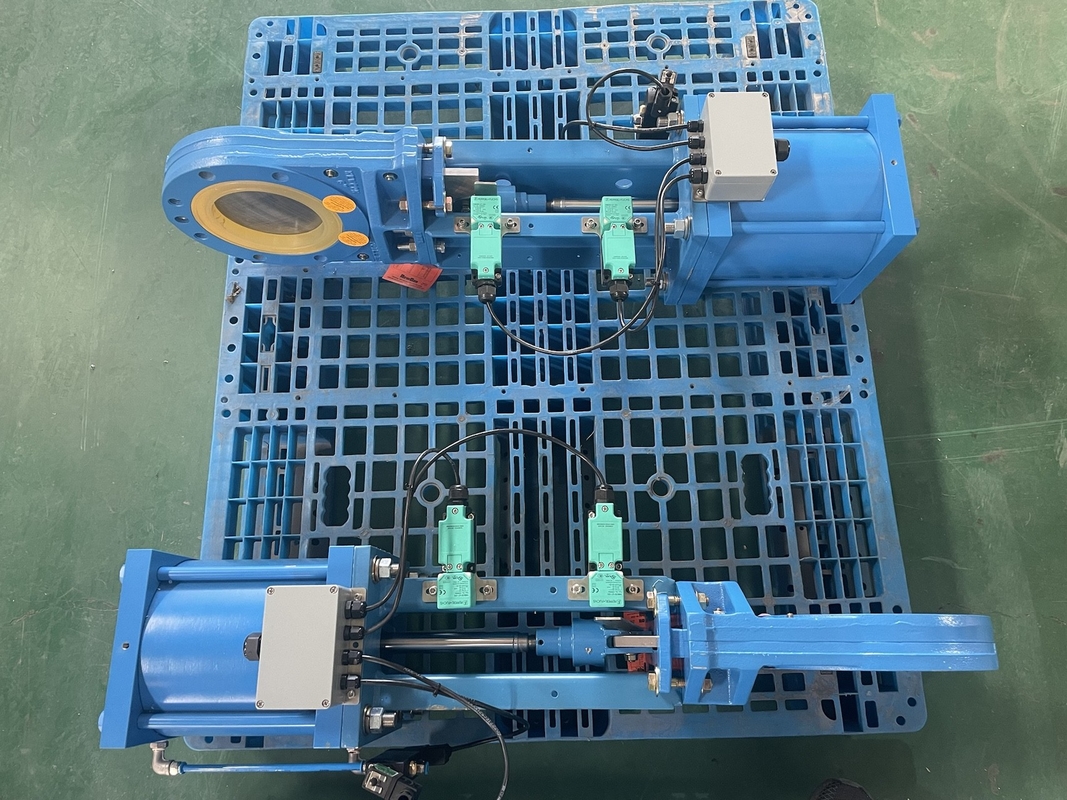 Atuador pneumático de válvulas de tubulação Ferro fundido Pneumático On Off Valve / Two Way Pneumatic Valve Tipo de trabalho pesado