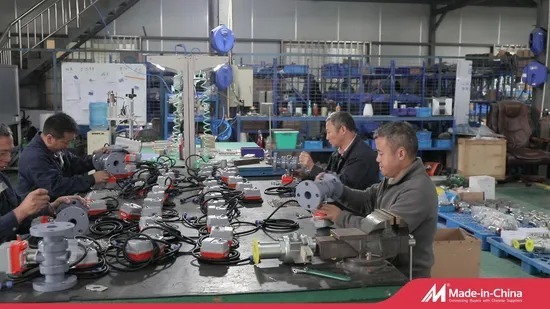 1" DN25 Stainless Steel T-Port Air Actuated Ball Valve with 1000 PSI Pressure Rating