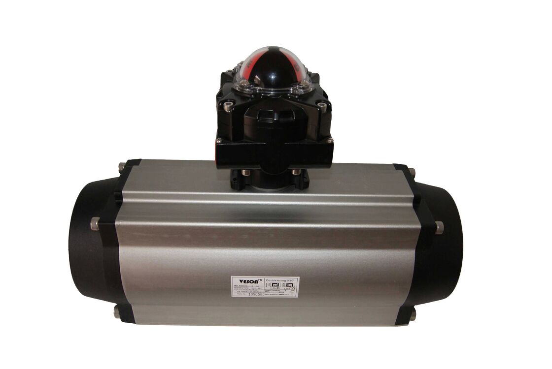 Pneumatic Rack and Pinion Actuator with 3878NM Output Torque VDI/VDE3845 Standard and 40-100psig Air Supply
