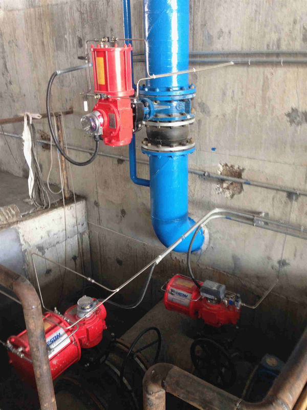 Ar resistente válvula de borboleta atuada para a água &amp; válvulas Waste e atuadores