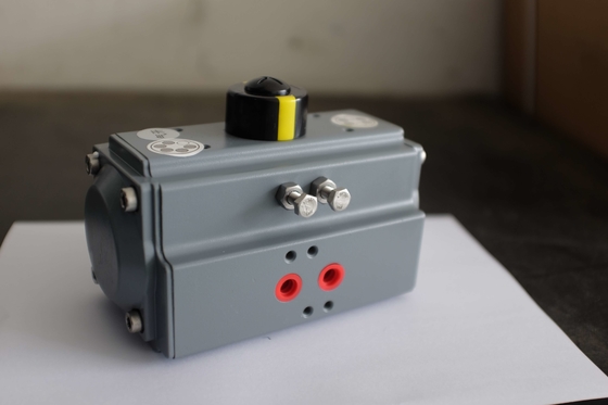 Alto - o atuador pneumático Ptfe do ar da baixa temperatura revestiu os atuadores pneumáticos horizontais ativos dobro