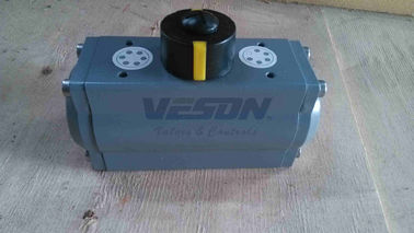 PTFE/Teflon revestiu a cremalheira pneumática e os atuadores giratórios 2~8 de pinhão barram a pressão de funcionamento