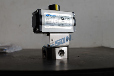 Válvula de alta pressão pneumática VS-063DA/válvulas de bola atuadas de aço inoxidável