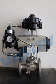 Meios médios da temperatura da válvula pneumática da parada programada de emergência CS/SS304