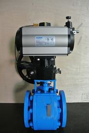 Válvula de controlo aéreo pneumática cerâmica das válvulas de bola PN10 DN25