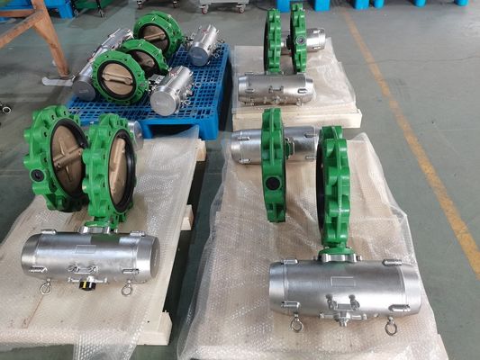 Marine Industry Pneumatic Butterfly Valve SS316 para a água do mar salgado Rig Valve